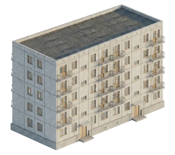 Невысокий дом 1500–2500 м²